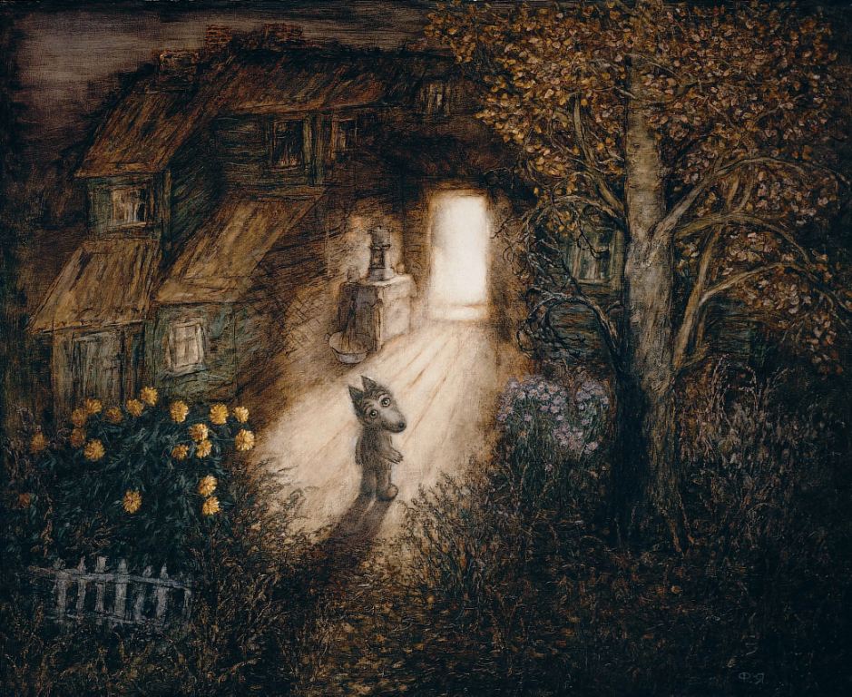 Francheska Yarbusova　 
《Wolf cub walks to the bright corridor》　 
1985

