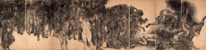MARUKI Iri and Toshi, Hiroshima Panels 1 Ghost, 1950, Panels 1 to
4 will be displayed in two sessions, Maruki Gallery For The Hiroshima Panels