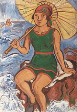 Yorozu Tetsugoro, In Bathing Costume, 1926, Iwate Museum of Art