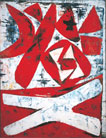 斎藤義重 ＜鬼＞ 1957年 油彩