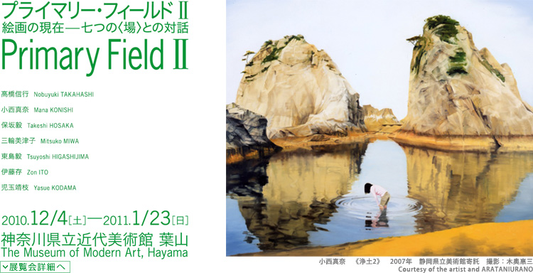 プライマリー・フィールド2　絵画の現在―七つの〈場〉との対話　会期は2010年12月4日（土曜）から2011年1月23日（日曜）まで　展覧会内容詳細はこちら