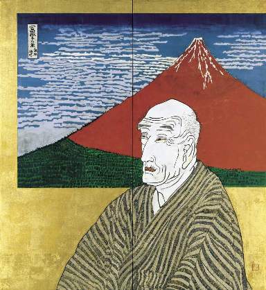 片岡球子《面構　葛飾北斎》1971年（前期展示）