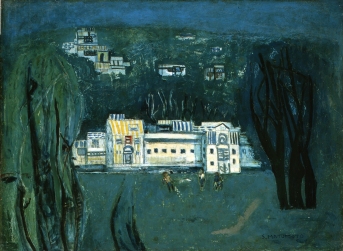 松本竣介《郊外》1937年 宮城県美術館