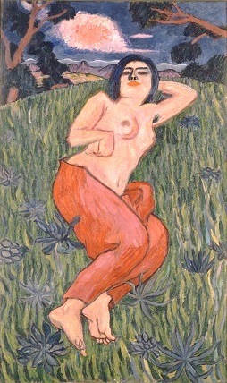 《裸体美人》1912年 油彩 東京国立近代美術館蔵（重要文化財）
