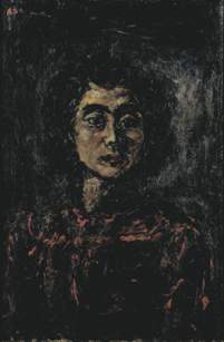 麻生三郎　《女》　1943年