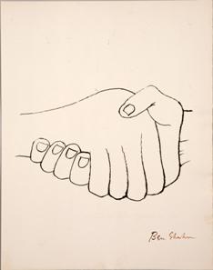 ベン・シャーン　版画集　リルケ『マルテの手記』より《思いがけぬ邂逅》