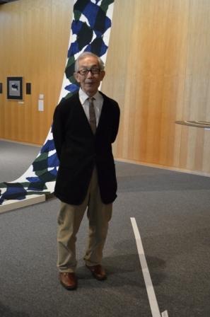 柚木沙弥郎氏「柚木沙弥郎展」会場にて
