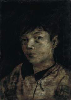 松本竣介《自画像》1941年 当館蔵
