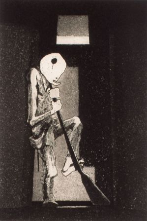 浜田知明《初年兵哀歌（歩哨）》1954年 当館蔵